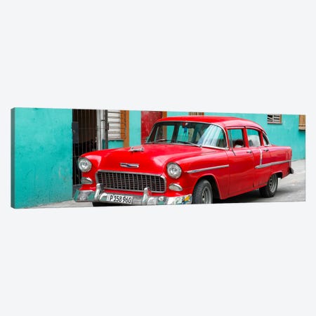 Beautiful Classic American Red Car Canvas Print #PHD349} by Philippe Hugonnard Art Print