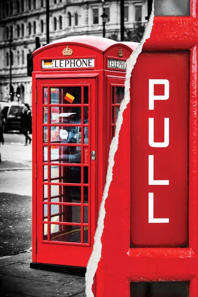 Color Pop Photography: Red Phone Booth by Philippe Hugonnard