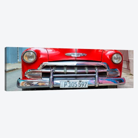 Detail on Red Classic Chevy Canvas Print #PHD351} by Philippe Hugonnard Canvas Artwork