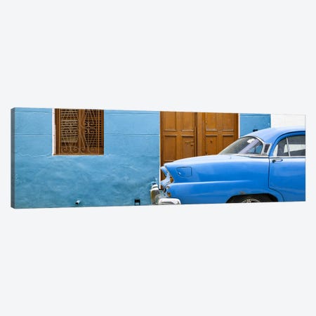 Havana Blue Street Canvas Print #PHD352} by Philippe Hugonnard Canvas Artwork