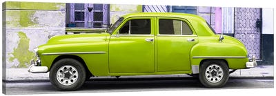 Lime Green Classic American Car Canvas Art Print - Philippe Hugonnard