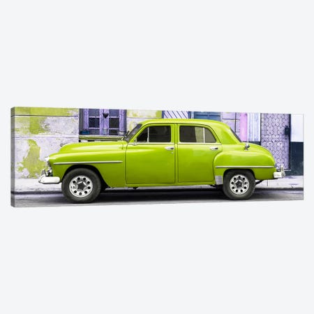 Lime Green Classic American Car Canvas Print #PHD353} by Philippe Hugonnard Canvas Art