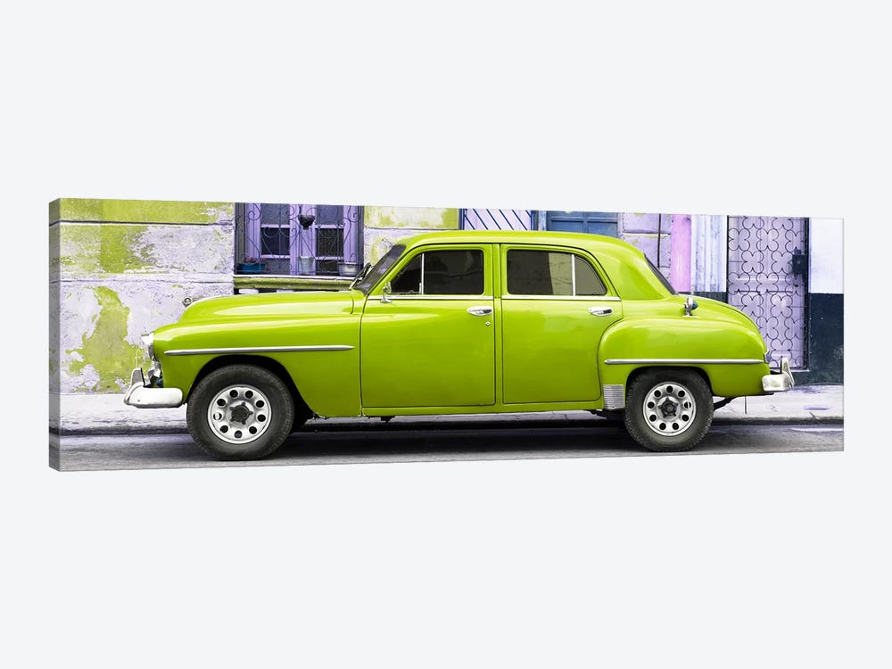 Lime Green Classic American Car by Philippe Hugonnard 1-piece Canvas Wall Art
