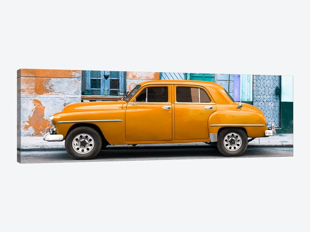 Orange Classic American Car by Philippe Hugonnard 1-piece Canvas Wall Art