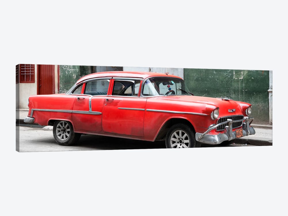 Red Chevy  by Philippe Hugonnard 1-piece Canvas Wall Art