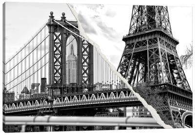 The Tower and the Bridge Canvas Art Print - Paris Photography