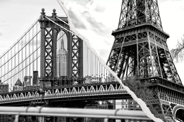 Black & White Cityscapes: The Tower and the Bridge by Philippe Hugonnard