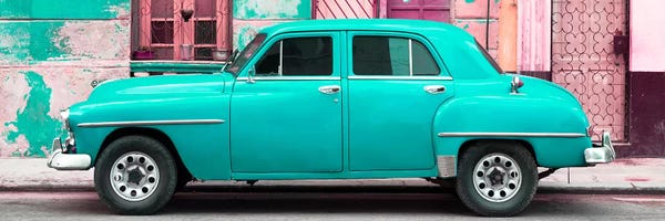 Caribbean: Turquoise Classic American Car by Philippe Hugonnard