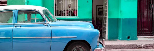 Caribbean: Vintage Blue Car of Havana by Philippe Hugonnard