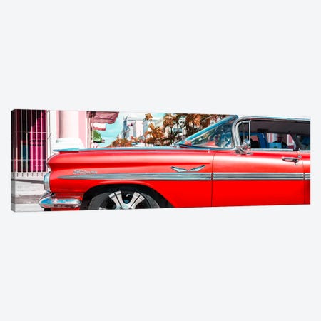 Vintage Red Car "Streetmachine" Canvas Print #PHD365} by Philippe Hugonnard Canvas Wall Art