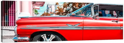 Vintage Red Car "Streetmachine" Canvas Art Print - Cuba Fuerte
