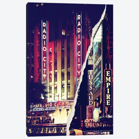 Times Square Theater District Canvas Print #PHD36} by Philippe Hugonnard Canvas Artwork
