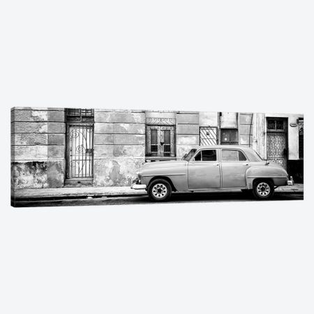Vintage American Car in Havana in B&W Canvas Print #PHD371} by Philippe Hugonnard Canvas Artwork