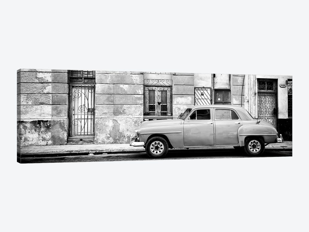 Vintage American Car in Havana in B&W by Philippe Hugonnard 1-piece Canvas Wall Art