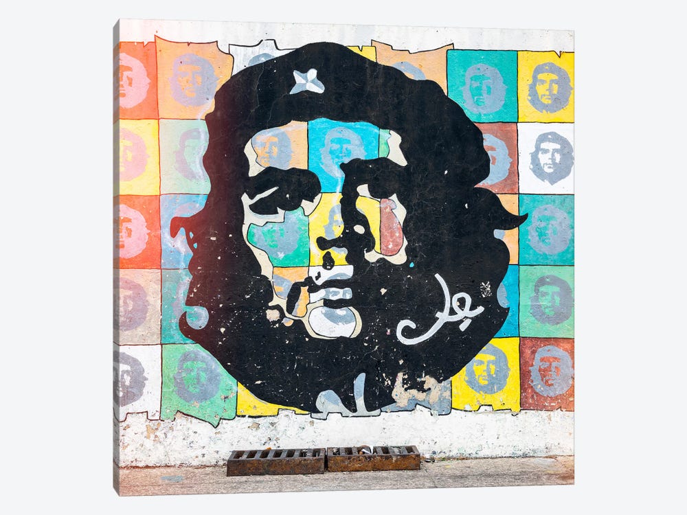 Che Guevara Mural in Havana by Philippe Hugonnard 1-piece Canvas Print
