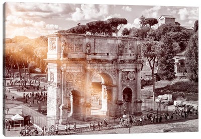 Arch of Constantine Canvas Art Print - Lazio Art