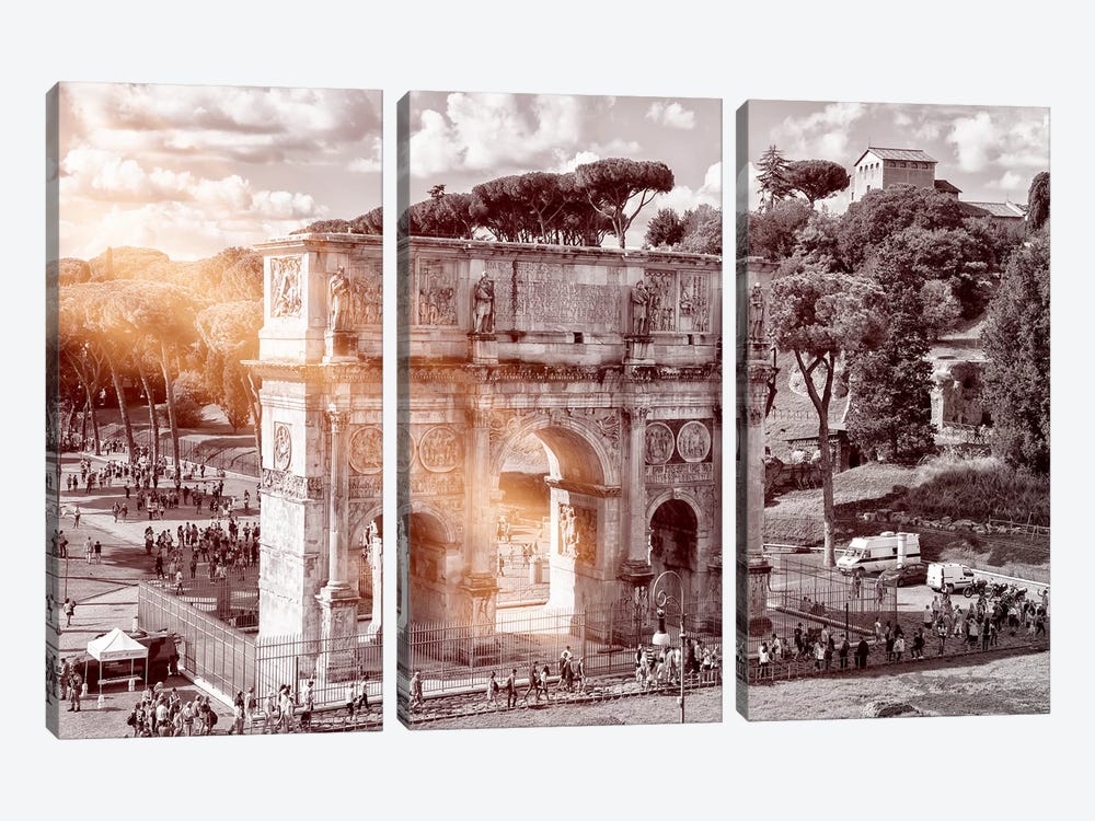 Arch of Constantine by Philippe Hugonnard 3-piece Canvas Print