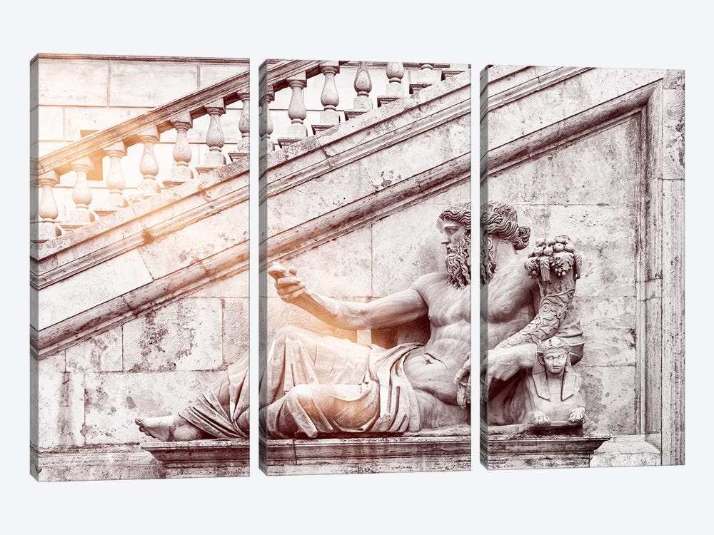 Roman Statue by Philippe Hugonnard 3-piece Canvas Art