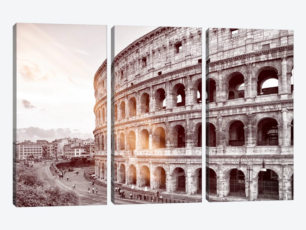 The Colosseum by Philippe Hugonnard 3-piece Canvas Wall Art