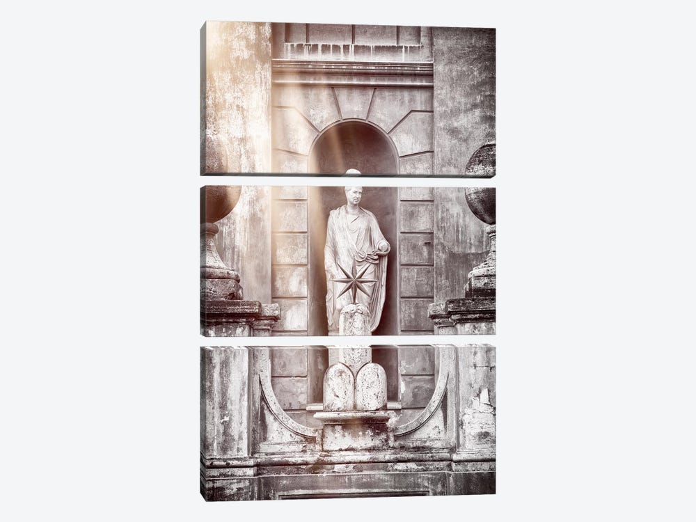 Vatican Statue by Philippe Hugonnard 3-piece Canvas Print