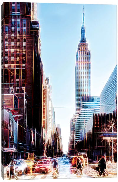 34th Street Canvas Art Print - Manhattan Shine