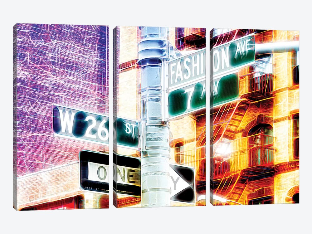7th Avenue by Philippe Hugonnard 3-piece Canvas Artwork