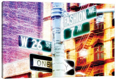 7th Avenue Canvas Art Print - Manhattan Shine