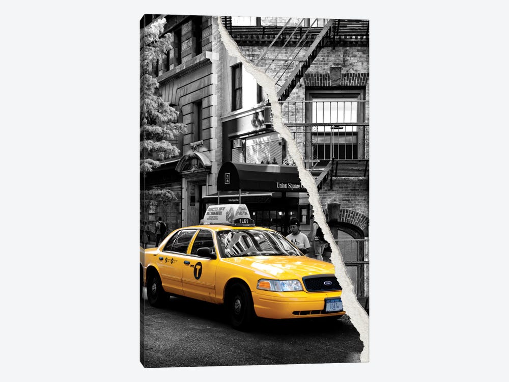 Yellow Cab by Philippe Hugonnard 1-piece Canvas Art Print