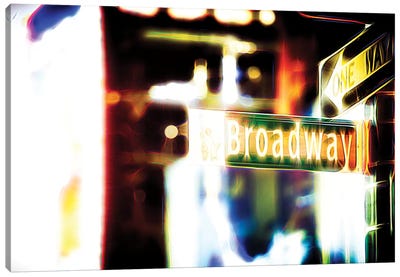 Broadway Sign Canvas Art Print - Manhattan Shine