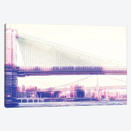Brooklyn Bridge Canvas Print #PHD398} by Philippe Hugonnard Canvas Art