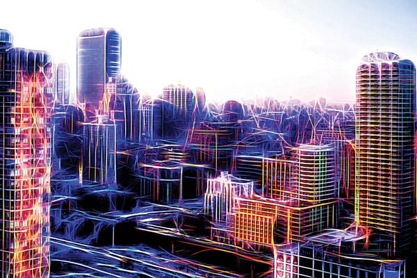 Color Pop Photography: Digital Buildings by Philippe Hugonnard