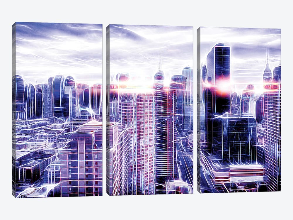 Electric Cloud by Philippe Hugonnard 3-piece Canvas Print