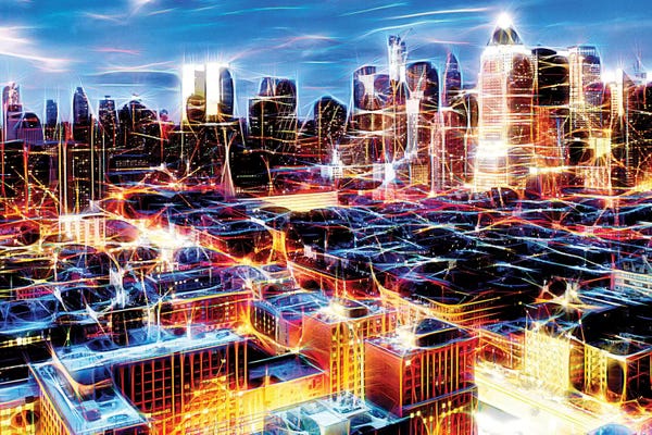 Color Pop Photography: Electric Storm At Night by Philippe Hugonnard