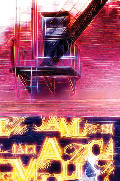 Color Pop Photography: Emergency Stairs by Philippe Hugonnard