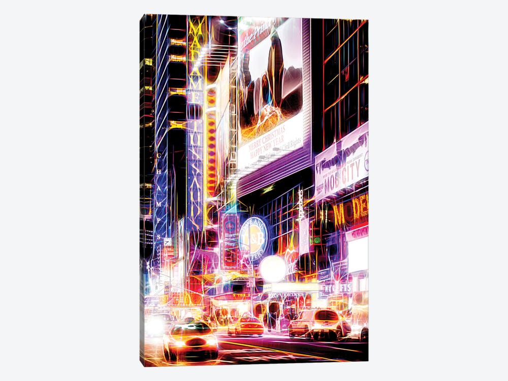Flashing Neon Lights by Philippe Hugonnard 1-piece Canvas Art Print