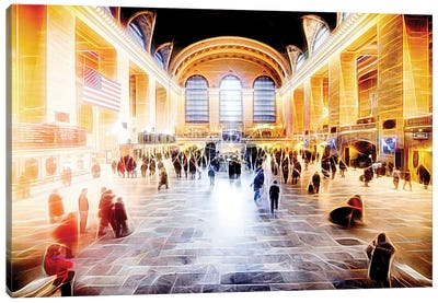 Grand Central Terminal Canvas Art Print - Train Art