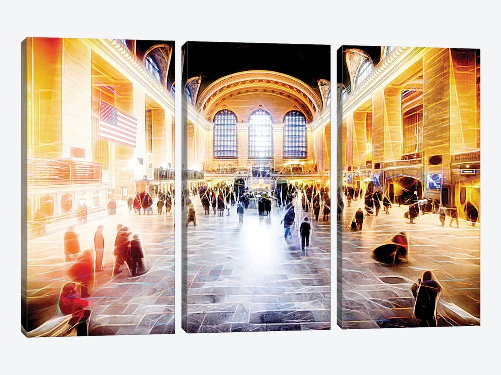 Grand Central Terminal by Philippe Hugonnard 3-piece Canvas Print