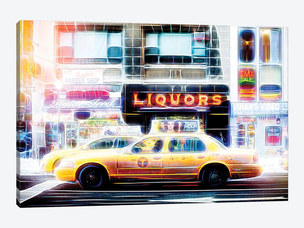 Liquors Taxi by Philippe Hugonnard 1-piece Art Print