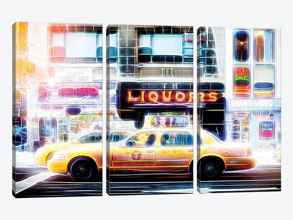 Liquors Taxi by Philippe Hugonnard 3-piece Art Print