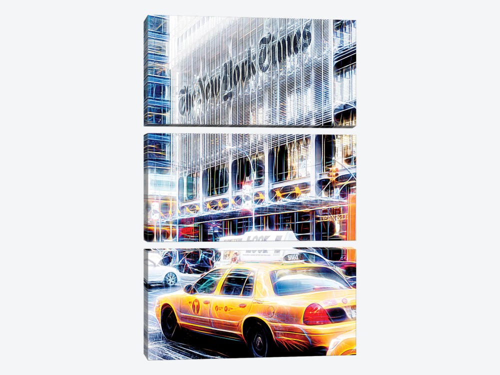 New York Times by Philippe Hugonnard 3-piece Canvas Art Print