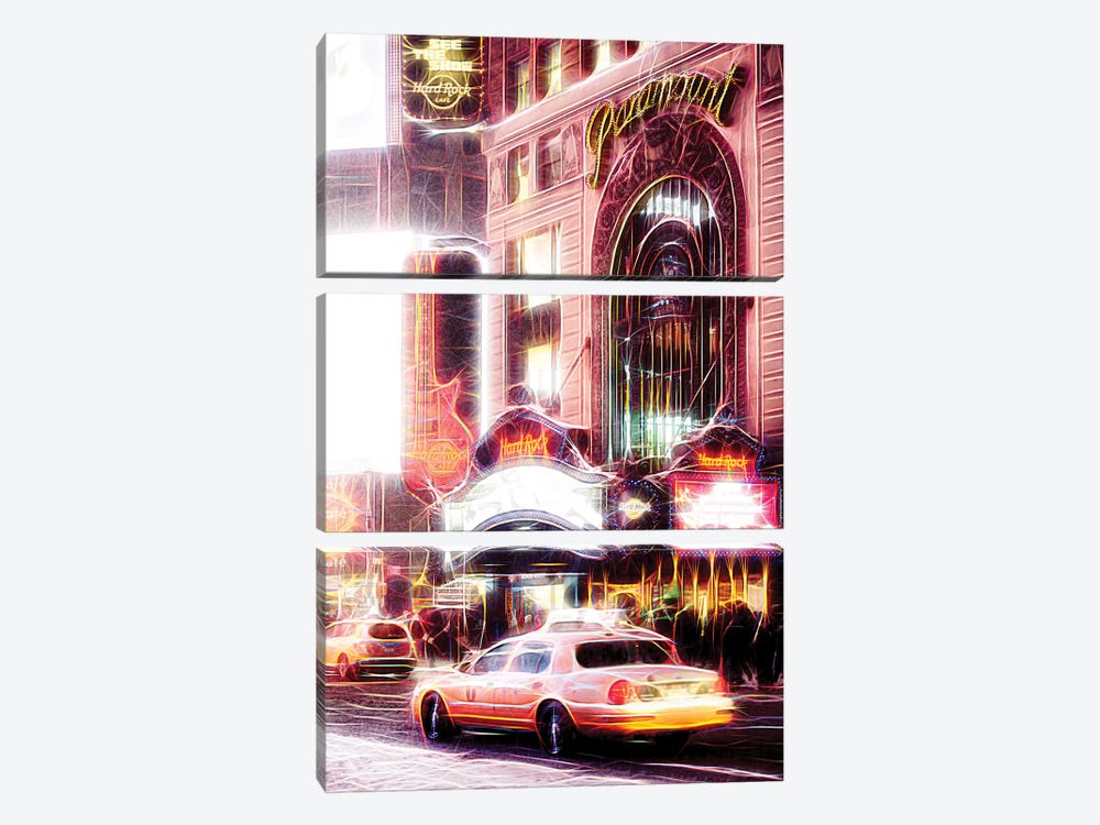 Night Taxi by Philippe Hugonnard 3-piece Canvas Art