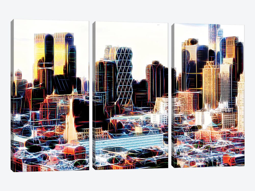NY Midtown by Philippe Hugonnard 3-piece Canvas Print