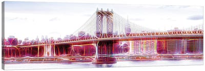 NYC Bridge Canvas Art Print - Manhattan Shine