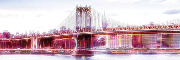 Color Pop Photography: NYC Bridge by Philippe Hugonnard