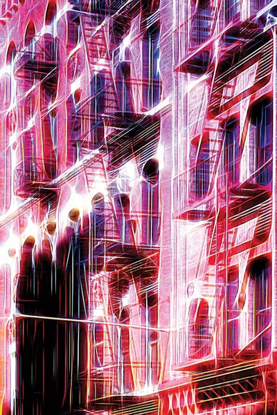 Color Pop Photography: Red Facade by Philippe Hugonnard