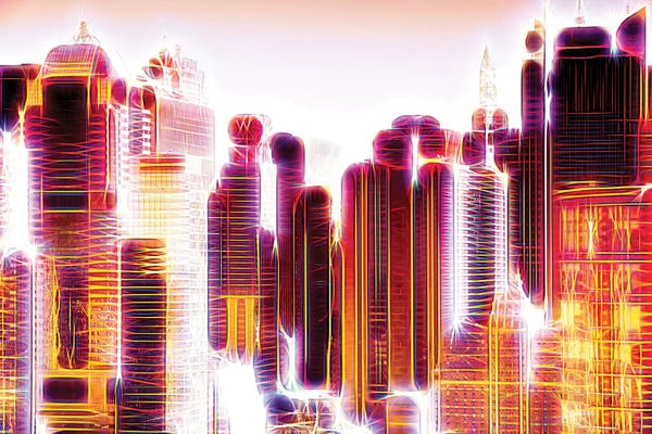 Color Pop Photography: Red Lights I by Philippe Hugonnard