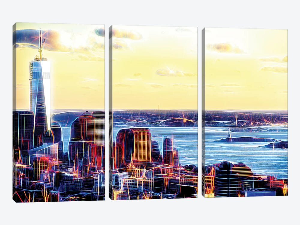 Seen From Above by Philippe Hugonnard 3-piece Canvas Art