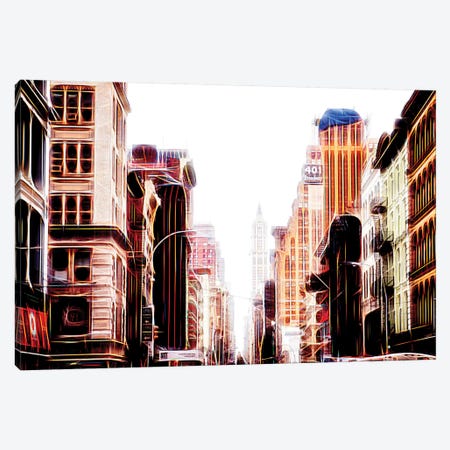 Sequence Of Buildings Canvas Print #PHD449} by Philippe Hugonnard Canvas Artwork