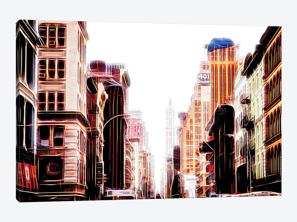 Sequence Of Buildings by Philippe Hugonnard 1-piece Canvas Artwork