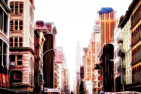 Color Pop Photography: Sequence Of Buildings by Philippe Hugonnard